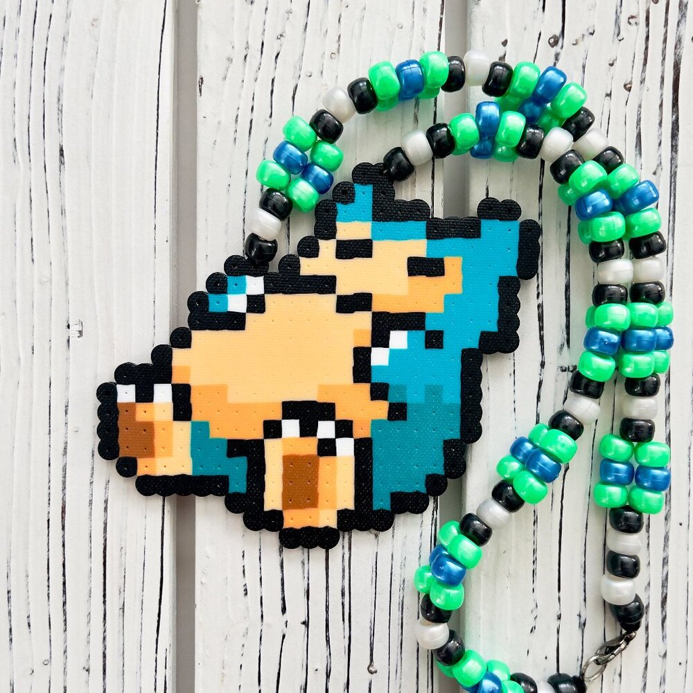 Snorlax Perler Necklace
